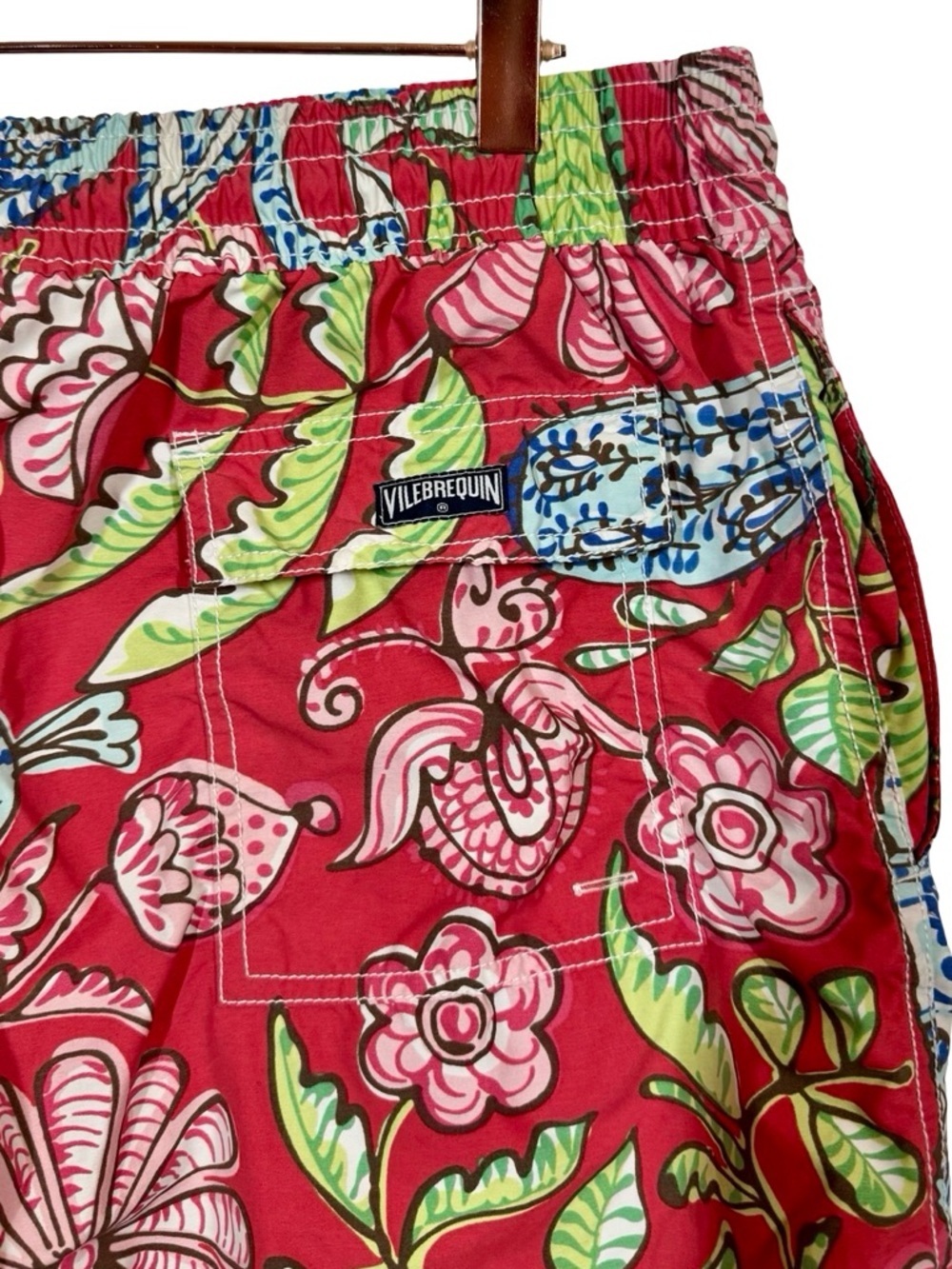 Vilebrequin Men's Floral Elephant Peacock Paisley Swim Trunks XXL View 5